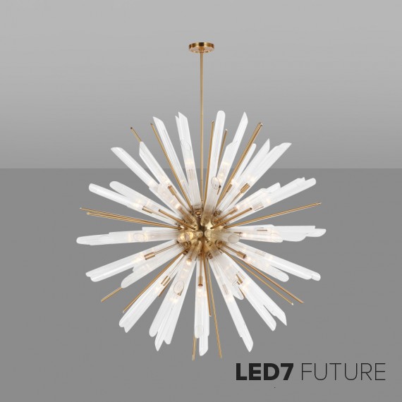 Loft Industry Modern - Sun Spikes Chandelier